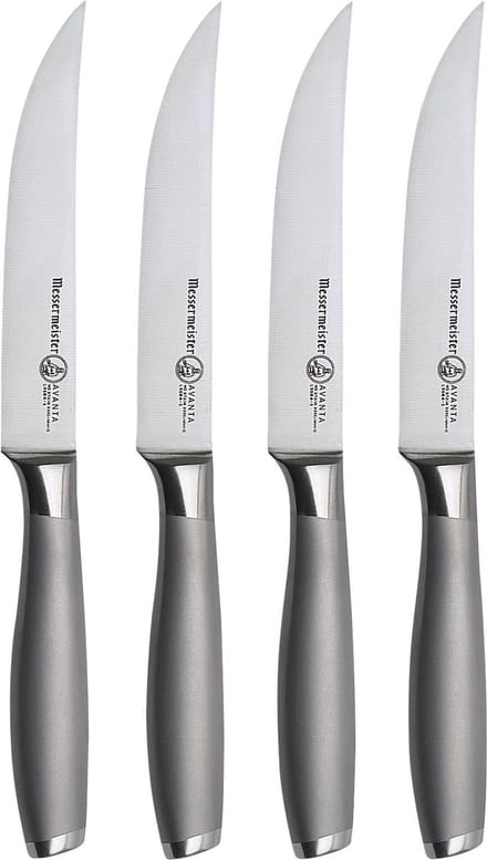 Messermeister Avanta steakmessenset 4-delig - rvs
