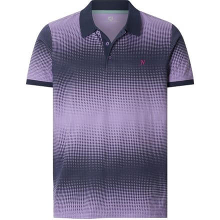 Jan Vanderstorm herren Poloshirt - 60/62 - donkerblauw - Plus Size