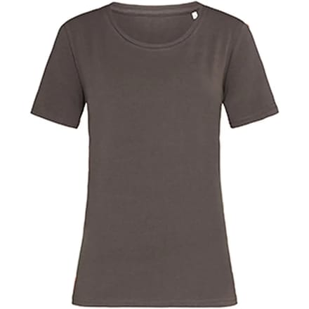 Stedman Claire Relaxed Crew Neck T-Shirt Women S9730 - Dark Chocolate - M