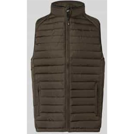 regular fit bodywarmer met gewatteerde look