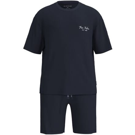 Donkerblauwe Tom Tailor shortama Blauw man 56