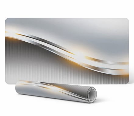 Antislip bureauonderlegger met golvende lijnen en strepen 100x50 cm