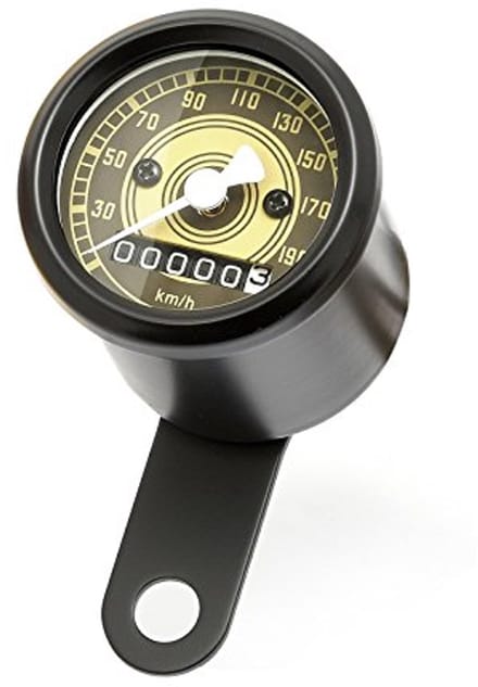 Mini Snelheidsmeter 48 mm Vintage Stijl voor Custom Bikes