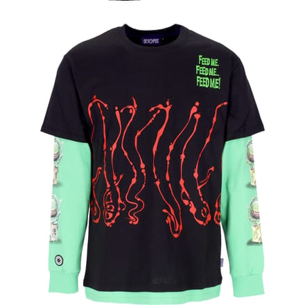 Dripper Heren T-shirt met lange mouwen L/s Tee Zwart