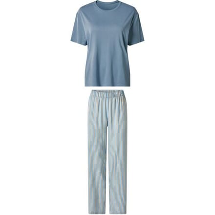 ESMARA Dames pyjama (Blauw, XL (48/50))