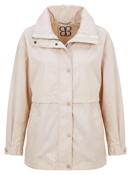 Jas een afknoopbare capuchon Van BASLER beige