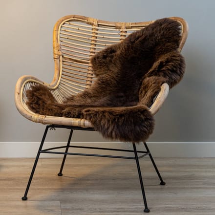 WOOOL Schapenvacht - Classic Bruin M (100x55cm) 100% Echte Schapenvachten - ECO+ Dierenvel