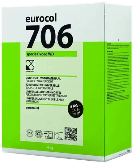 Eurocol 706 speciaal voegmortel zilvergrijs 4kg
