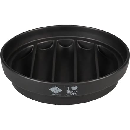 D&D Home - Sue - Slow Feeder - Voerbak Kat - Met Bolletjes - 20x20x4,5cm Wit