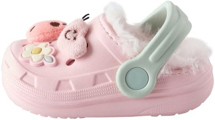 Next - Meisjes - Pantoffelklompen met voering van imitatiebont - Roze