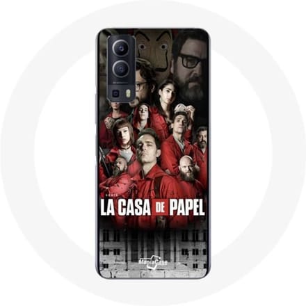 Coque Vivo Y72 La casa de papel toont karakters