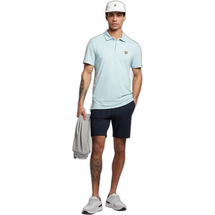 Lyle & Scott Concealed Button Korte Mouw Poloshirt Blauw 2XL Man