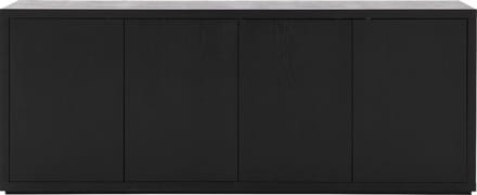 Goossens Dressoir Barcelona, 4 Deuren - Hout Zwart