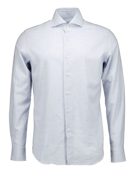 Xacus Washed Shirt Lange Mouw Overhemden Lichtblauw 721ml/31148