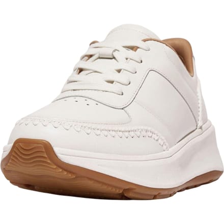 FitFlop Gehaakte leren platte sneakers voor dames (Wit)