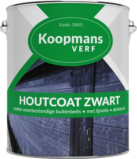 Koopmans houtcoat zwart - 2,5 liter