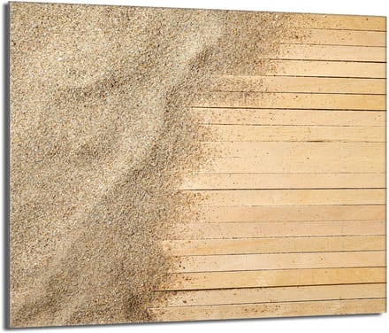 TMK ArtDeko - Glas Snijplank - 60x52 cm - Piaskleurig - Hittebestendig