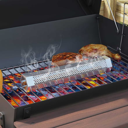 vidaXL Grill extérieur Ø 40 x 80 cm Acier Noir