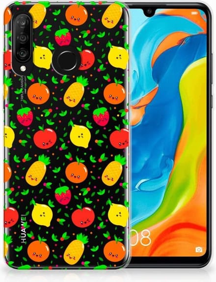Huawei P30 Lite Siliconen Case Fruits