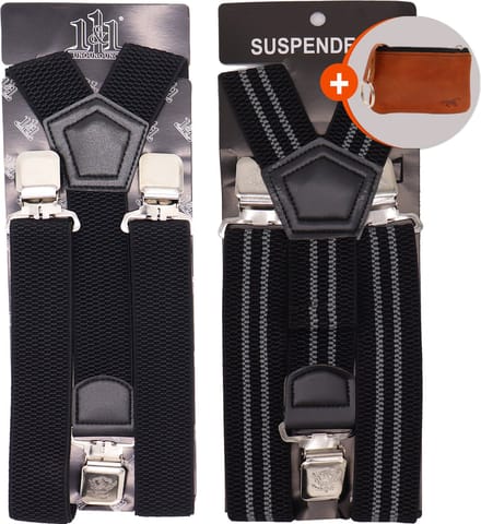 Safekeepers Bretels Heren Volwassenen - Brede Clip - 2 Stuks