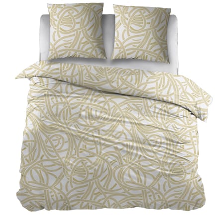 Snoozing Camila Dekbedovertrek - Extra breed - 260x200/220 cm - Beige