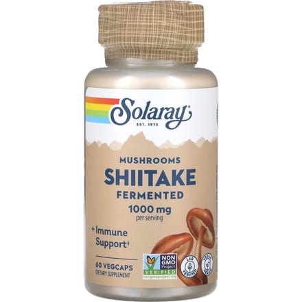 Gefermenteerde Shiitake Champignon, Plantaardige Capsules 60 (500 mg per capsule)