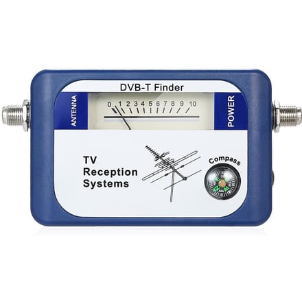 Digitale satellietsignaalzoeker Meterantenne met ontvangstsystemen donkerblauwe kleur