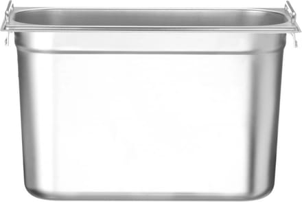Gastronomische bak gn 1/3 met inklapbare handgrepen 325x176x200mm 7.8l hendi 817452