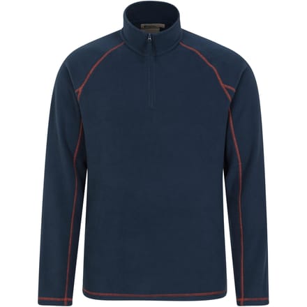 Mountain Warehouse Heren Ashbourne II Half Zip Fleece Top (Marine)