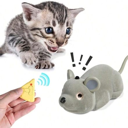 Souris électrique intelligente et mobile, jouet interactif pour chat, jouet pour animaux de compagnie grise