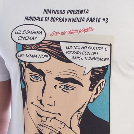 Heren Katoenen T-shirt met Korte Mouwen Comics HS24MTS21-C