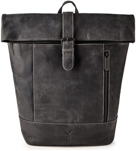 Jack Kinsky Baltimore 15 Zakelijke rugzak Leder 43 cm Laptopvak - 46cm (18,3 duim) - anthrazit