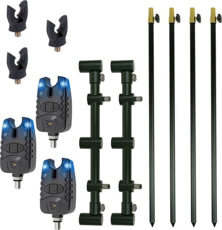 Eurocatch Goalpost set 3 Rod adjustable Complete - Banksticks - Buzzerbars - Beetmelders - Hengelsteun - Karper