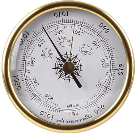 Weerstation Barometer - Luchtdrukmeter - Thuis Weer Meten - Multifunctionele Meting - 72 mm Diameter - Wit