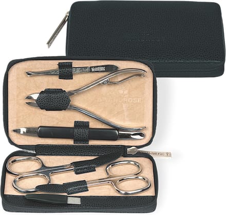 Luxe Manicure Set in Leren Etui - Complete Nagelverzorgingstools