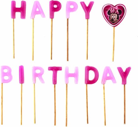Vegaoo - Minnie Happy Birthday kaarsen