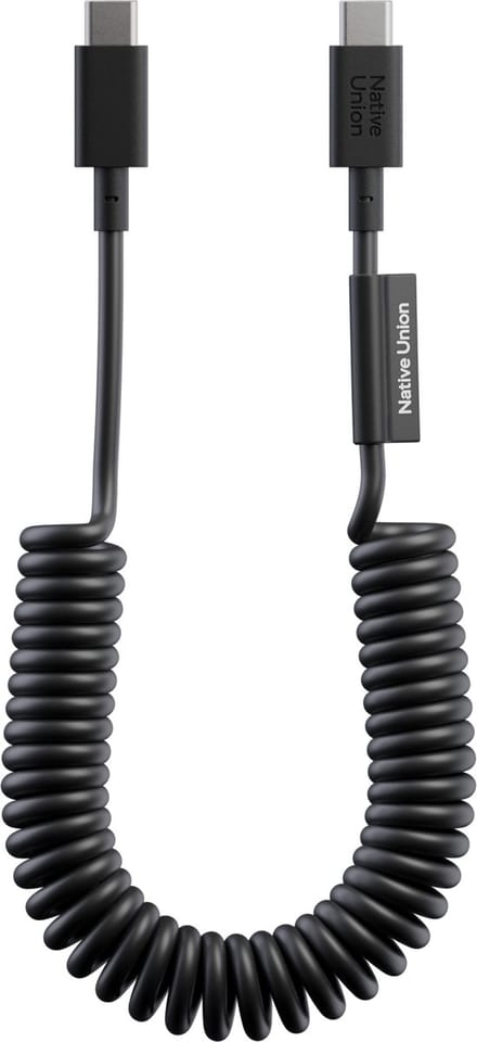 Native Union Pop Cable - Zwart - USB-C naar USB-C - 1.2M - 60W