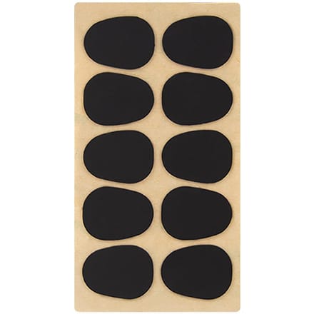Lot de 10 coussinets pour embouchure de saxophone alto/ténor 0.8mm noir