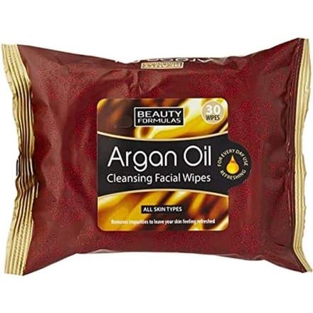 Beauty Formulas Arganolie Reinigingsdoekjes - 30 stuks.