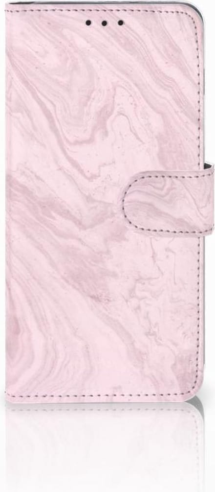 Samsung Galaxy S10 Plus Bookcase Marble Pink - Origineel Cadeau Vriendin