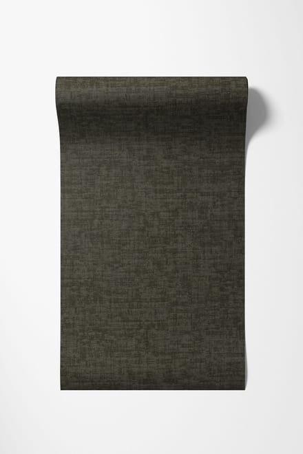 Dutch Wallcoverings - Vliesbehang - Linen & Textures - uni black - VT10035