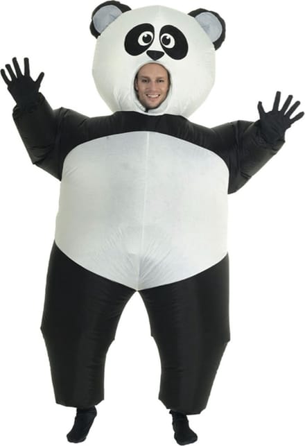 Opblaaskostuum Panda volwassenen