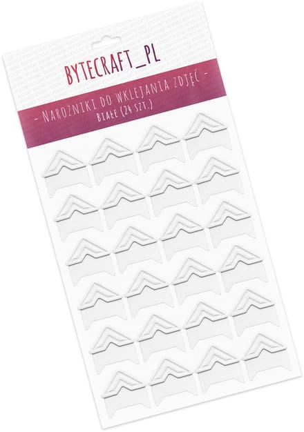 BD Art Classic – Fotoplakkers Hoekjes – Wit – Zelfklevend – 1,5 cm – 24 stuks