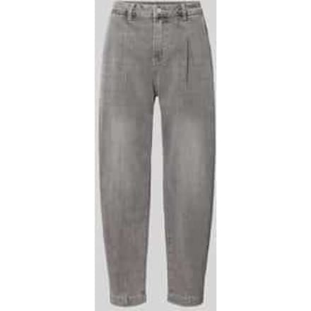 Regular fit barrel jeans van mix van viscose en katoen met viscose, model 'Ballon Str Denim'