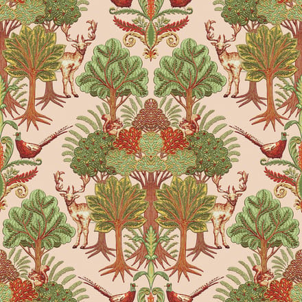 Dutch Wallcoverings - Tapestry Nordic Deer Forest Green - TP422303