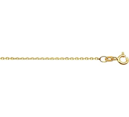 Doublé 10/000 Collier anker gediamanteerd 1 3101027 45 cm