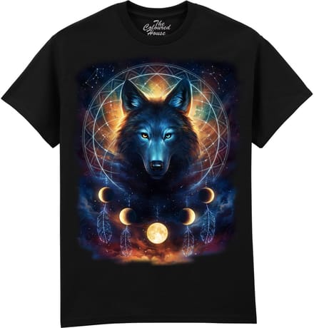 Dreamcatcher Wolf The Coloured House T-shirt L