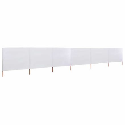 vidaXL - Windscherm - 6-panelen - 800x120 - cm - stof - zandwit