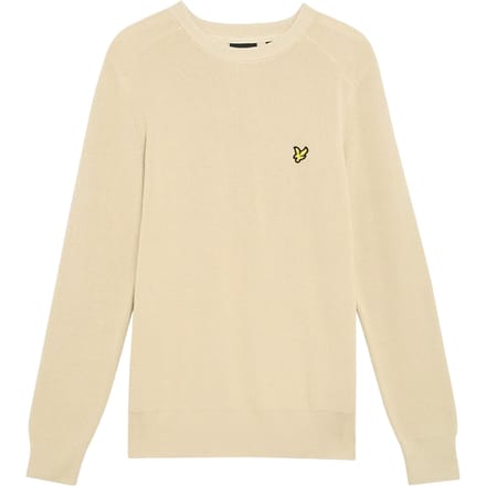 Lyle & Scott Heren Geribbelde Raglan Trui (Grijs Taupe)