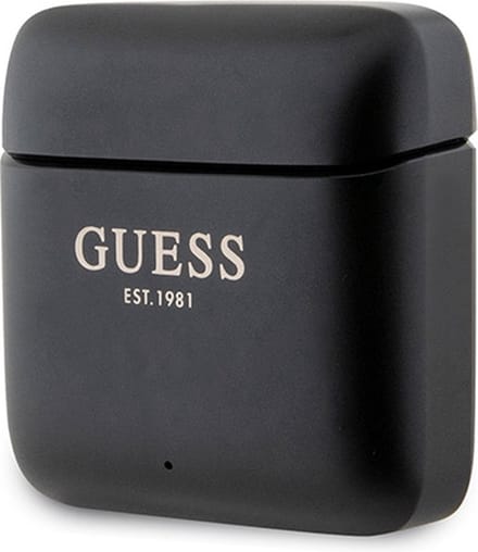 GUESS Bluetooth headphones GUTWSSU20ALEGK TWS + docking station black/black Printed Logo